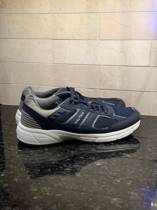 Nautica Men\'s Athletic Running Sneakers - Navy & Grey